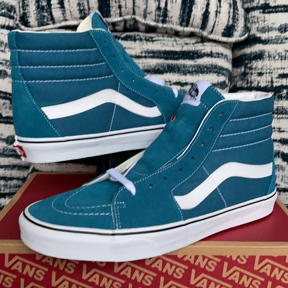 Vans Sk8-Hi Blue Coral/True White MENS - Picture 9 of 16